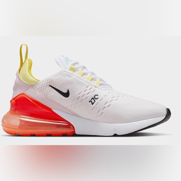 Women’s Nike Air Max 270 Black Bright Crimson size 10 - Picture 3 of 5